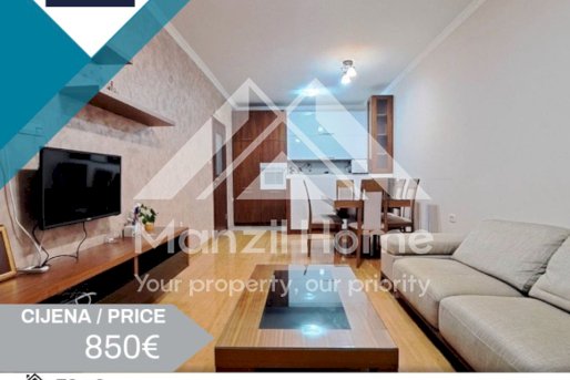 Two bedroom apartment, 72m2, Zabjelo, For rent