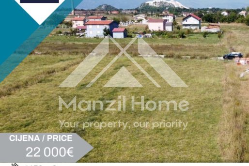 Plac, 1150m2, Danilovgrad, Prodaja